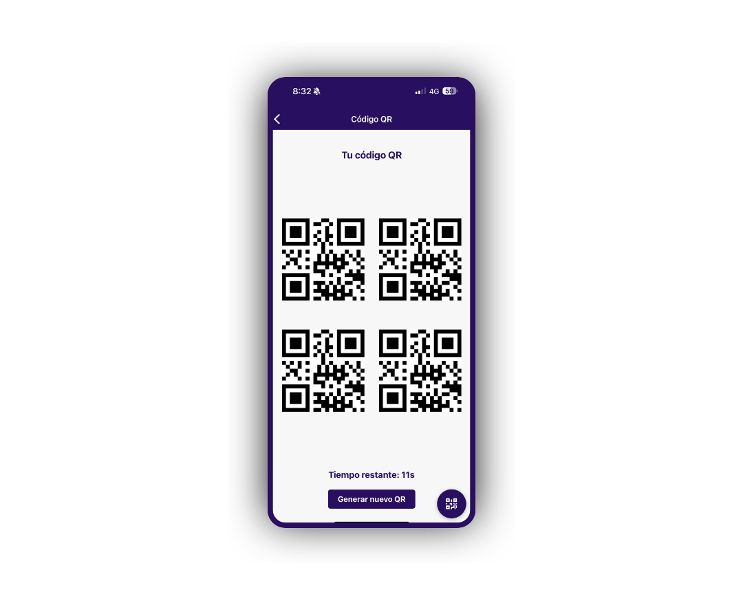 Sistema de acceso QR contactless para gimnasios modernos