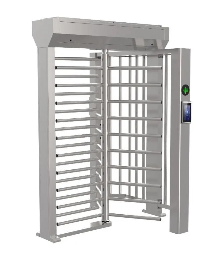 Molinete de altura completa con control de acceso para gimnasios 24 horas