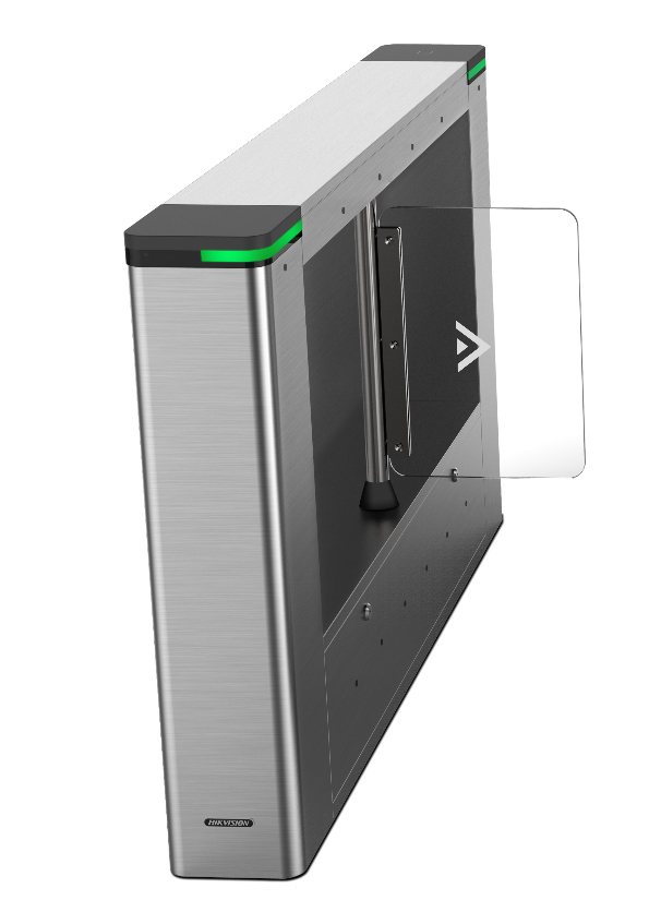 Portillo de acceso Hikvision DS-K3B501SX-LM con barrera retráctil lateral izquierdo