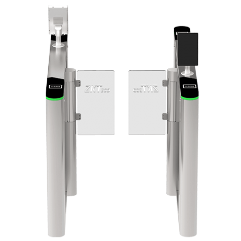 Portillo motorizado ZKTeco SBTL8000 de acero inoxidable con barreras retráctiles