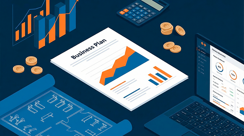 Plan de negocio para gimnasio con proyecciones financieras y análisis de mercado - FitNova